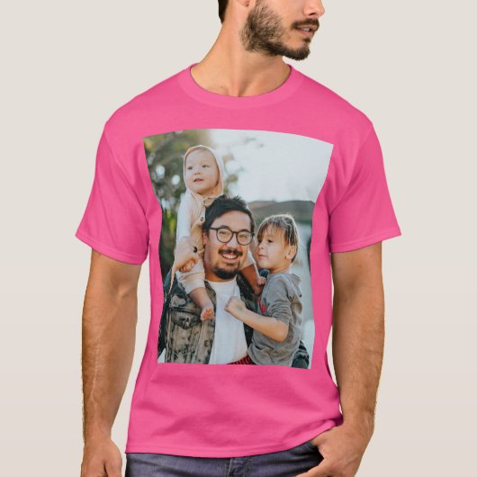 Aangepaste foto t-shirt (Voorkant)