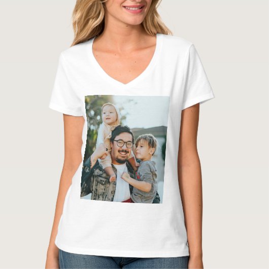 Aangepaste foto t-shirt (Voorkant)