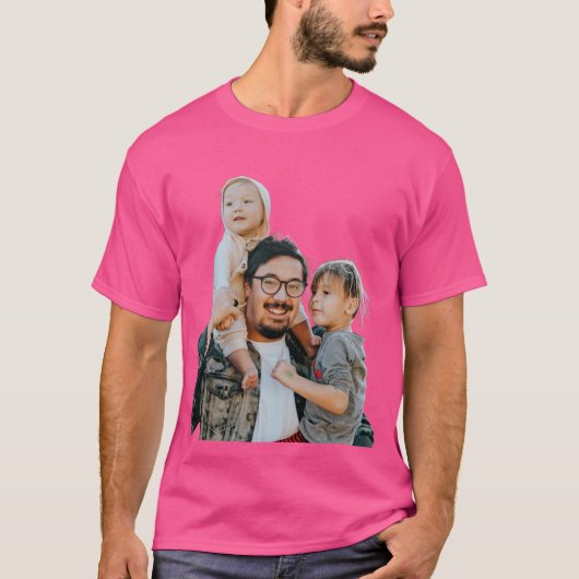 Aangepaste foto t-shirt (Voorkant)
