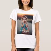 Aangepaste foto T-Shirt (Voorkant)