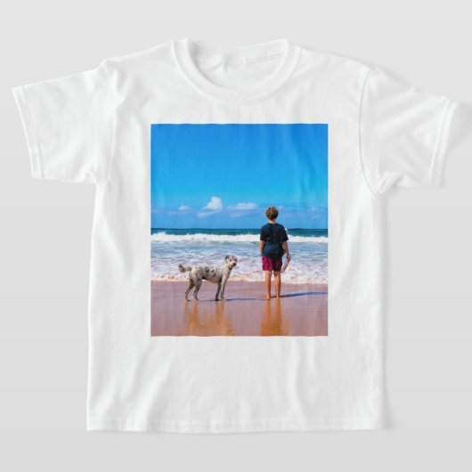 Aangepaste foto T-shirt met je favoriete foto's (Laagn)