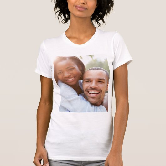 Aangepaste foto T-shirt met je foto's (Voorkant)