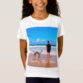 Aangepaste foto T-shirt met uw foto's en tekst (Voorkant)