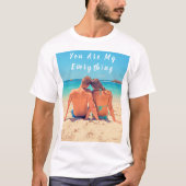Aangepaste foto T-shirt tekst - Uw zijn mijn alles (Voorkant)