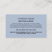 Aangepaste foto, Taaktaantaal Visitekaartje (Achterkant)