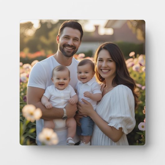 Aangepaste foto-tablet-Plaque met Easel Fotoplaat (Voorkant)