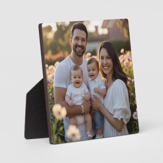 Aangepaste foto-tablet-Plaque met Easel Fotoplaat (Voorkant)