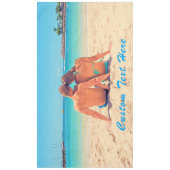 Aangepaste foto tafelkleed met tekst (Voorkant)