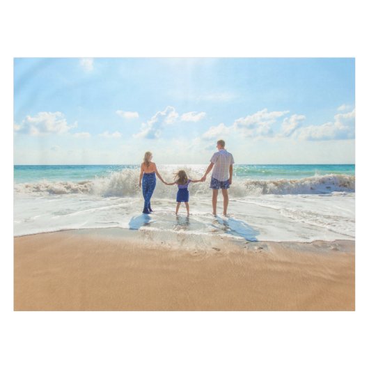 Aangepaste foto tafelkleed met uw favoriete foto's (Voorkant (Horizontaal))