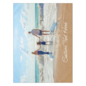 Aangepaste foto tafelkleed met uw foto's en tekst (Voorkant)