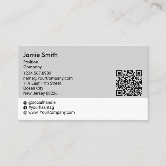 Aangepaste foto Tagline Sociaal landschap Visitekaartje (Voorkant)