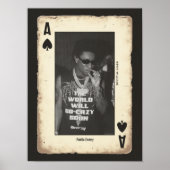 Aangepaste Foto Teen Wall Art, Poker Aas van Schop Poster (Voorkant)