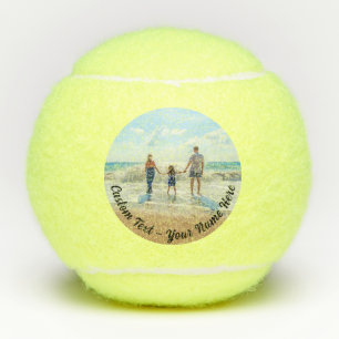 Aangepaste foto-tekentennis zet je foto's cadeau tennisballen