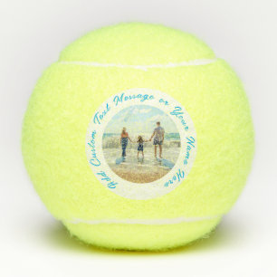 Aangepaste foto-tekentennis zet je foto's cadeau tennisballen