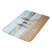 Aangepaste foto-tekst Bath Mat Your Family Photos (Gekanteld)