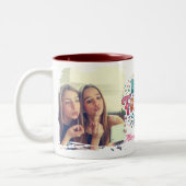 Aangepaste foto & tekst, Beste vriend ooit Tweekleurige Koffiemok (Links)