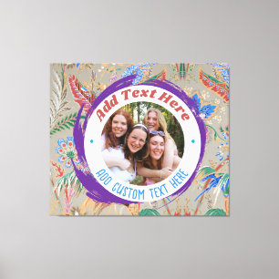 Aangepaste foto tekst canvasprint volledig aanpasb canvas afdruk