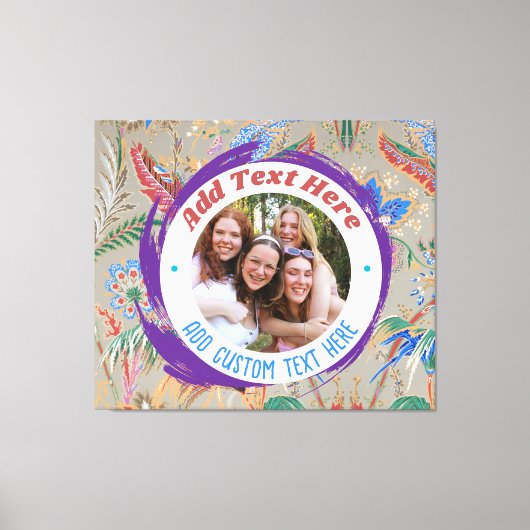 Aangepaste foto tekst canvasprint volledig aanpasb canvas afdruk (Voorkant)