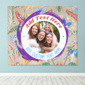 Aangepaste foto tekst canvasprint volledig aanpasb canvas afdruk (Insitu (Houten vloer))