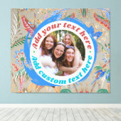Aangepaste foto tekst canvasprint volledig bewerkb canvas afdruk (Insitu (Houten vloer))