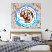 Aangepaste foto tekst canvasprint volledig bewerkb canvas afdruk (Insitu (Slaapkamer))