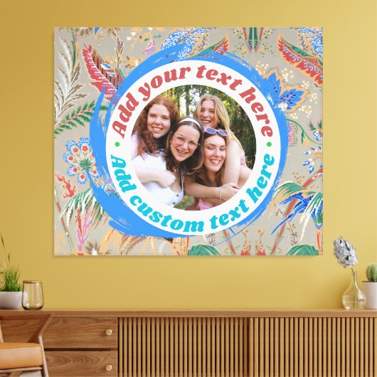 Aangepaste foto tekst canvasprint volledig bewerkb canvas afdruk (Insitu (Woonkamer))