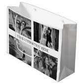 Aangepaste foto, tekst en kleur bruiloft Afstudere Groot Cadeauzakje (Voorkant Gekanteld)