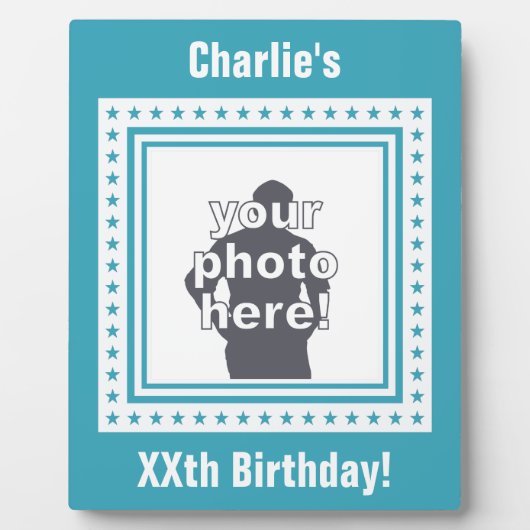 AANGEPASTE FOTO, TEKST EN KLEUR FOTOPLAAT (Voorkant)