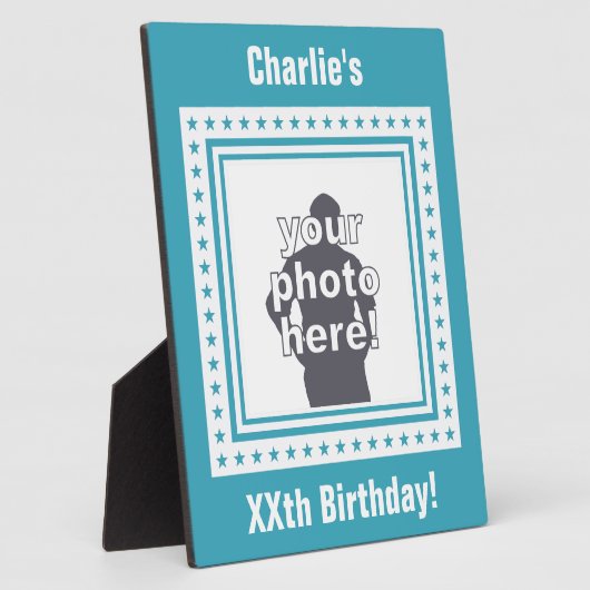 AANGEPASTE FOTO, TEKST EN KLEUR FOTOPLAAT (Zijkant)