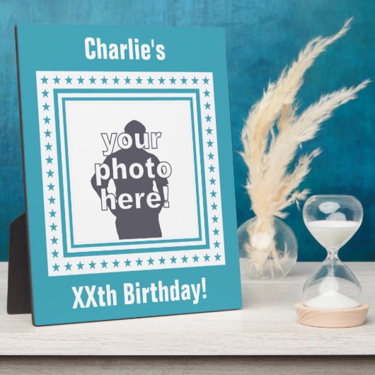 AANGEPASTE FOTO, TEKST EN KLEUR FOTOPLAAT (Zijkant)