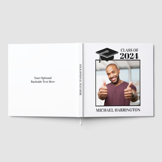 Aangepaste foto, tekst en kleur gastenboek (Volledig)