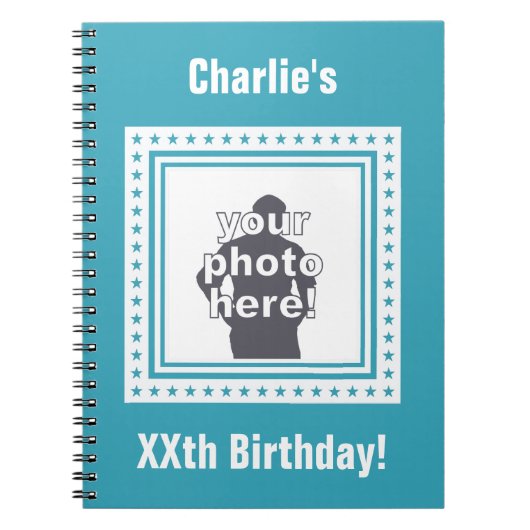 AANGEPASTE FOTO, TEKST EN KLEUR notitieboek (Voorkant)