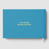 Aangepaste foto, tekst en kleur verjaardag gastenboek (Achterkant)