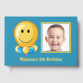 Aangepaste foto, tekst en kleur verjaardag gastenboek (Voorkant)