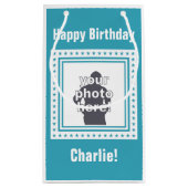 AANGEPASTE FOTO-, TEKST- EN KLEURENzakken Klein Cadeauzakje (Achterkant)