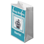 AANGEPASTE FOTO-, TEKST- EN KLEURENzakken Klein Cadeauzakje (Voorkant Gekanteld)