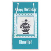 AANGEPASTE FOTO-, TEKST- EN KLEURENzakken Klein Cadeauzakje (Voorkant)