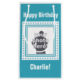 AANGEPASTE FOTO-, TEKST- EN KLEURENzakken Klein Cadeauzakje