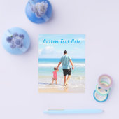 Aangepaste foto tekst flyer met uw favoriete foto' (Enkel)