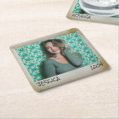 Aangepaste Foto & Tekst,  Foto Lijst Kartonnen Onderzetters (Schuin)