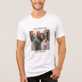 Aangepaste foto & tekst gepersonaliseerd T-shirt | (Voorkant)