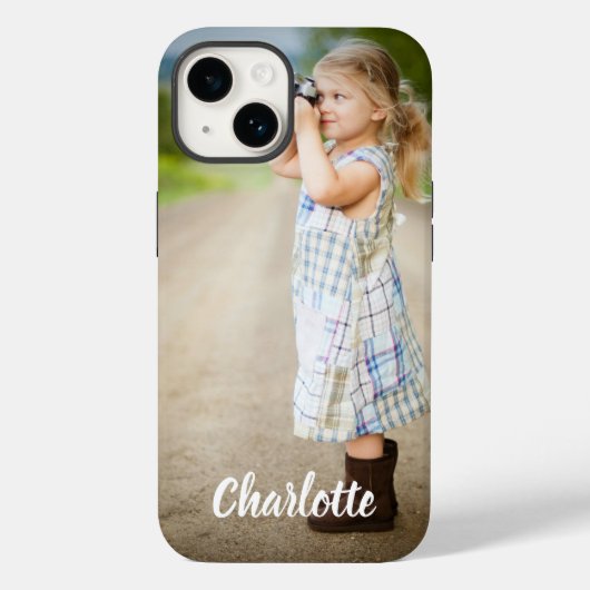 Aangepaste foto tekst gepersonaliseerde iPhone 14 Case-Mate iPhone Case (Achterkant)