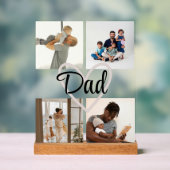 Aangepaste Foto & Tekst – Gepersonaliseerde Vaderd Acryl Bord (Neutraal)