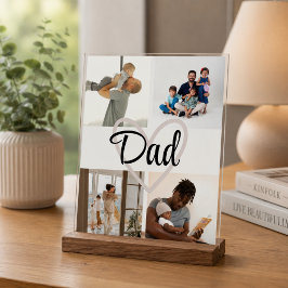 Aangepaste foto & tekst – Gepersonaliseerde Vaderd Acryl Bord