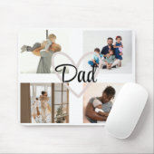 Aangepaste Foto & Tekst Gepersonaliseerde Vaderdag Muismat (Met muis)