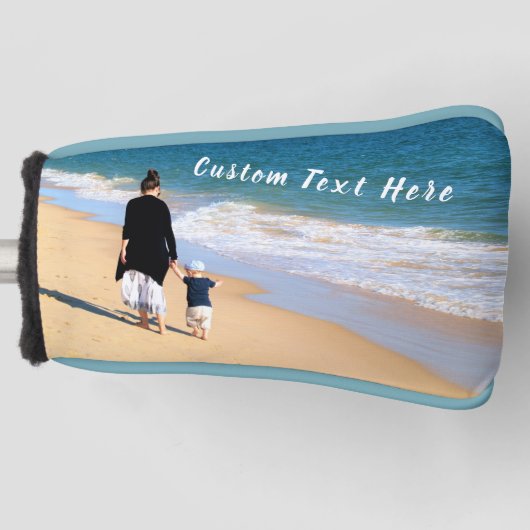 Aangepaste foto Tekst Golf Hoofd Hoesje Uw foto's Golfheadcover (Voorkant)