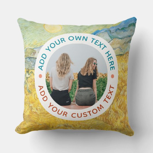 Aangepaste Foto & Tekst Home Decor – Gepersonalise Kussen (Voorkant)