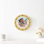 Aangepaste Foto & Tekst Home Decor – Gepersonalise Ronde Klok (Huis)