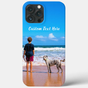 Aangepaste Foto Tekst iPhone Case met Tekst