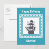 AANGEPASTE FOTO, TEKST & KLEUR briefkaart / tafel  (Voorkant / Achterkant)